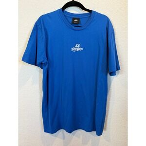 100 Thieves T Shirt Blue Graphic Print‎ Crew Neck Short Sleeve Men's Size L